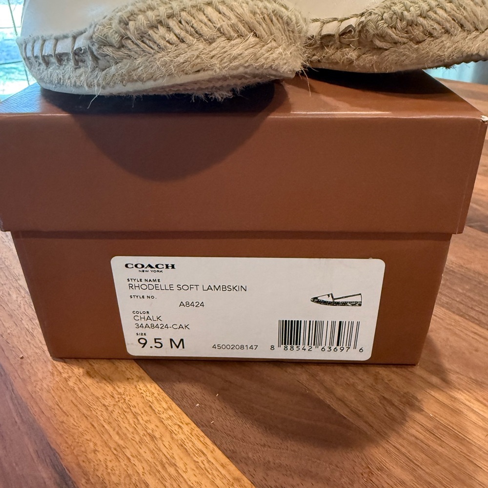 Coach Women's Tan Espadrille Flats - Picture 2 of 10